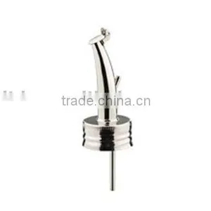Customized Free Flow Stainless Wine/bottle Pourer With Tiny Cap thumbnail-1
