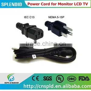 6FT Premium 18AWG Power Cord for Monitor LCD TV Projector PC Power Supply thumbnail-1