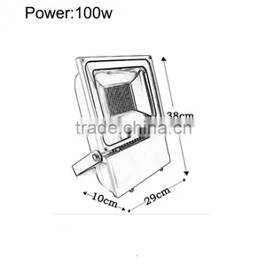 100w Lamp Epistar/bridgelux Led Floodlight Ip65 Replacement 500w Halogen Led Spotlight China thumbnail-2