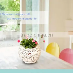 Manufacture Hot Sale Wicker Flower Shape Decoration Wicker Flower thumbnail-1