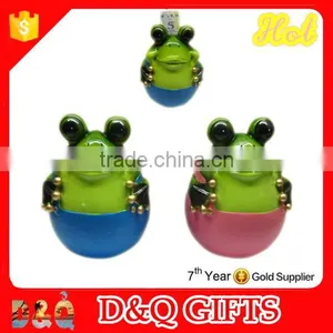 Souvenir Resin Painting Couple Frogs Money Banks thumbnail-1