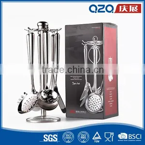 Modern Home Food Grade Silicone Handle Stainless Steel Kitchen Utensils and Equipment thumbnail-2