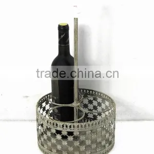 3 Places Round Metal Wine Holder thumbnail-1