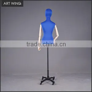 Adjustable Womens Female Linen Dress Form Torso Dressmaker Mannequin thumbnail-4