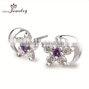 HOT SALE ! Star Earrings Silver Jewelry Wholesales thumbnail-1