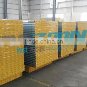 MGO Composite Board Metal Faced Sandwich Panel With Fireproof and Moistureproof thumbnail-1