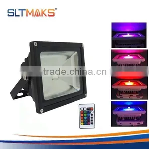 DLC CUL CE UL 80w IP65 LED Flood Light RGB With 5 Years Warranty thumbnail-2
