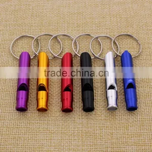 Wholesale Cheap Custom Aluminum Whistle Keychain thumbnail-3