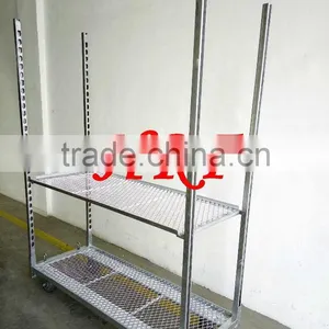 Danish Flower Trolley Cart for Sale Plant Trolley Cart Flower Carrying Trolley Steel Rolling Trolley Tool thumbnail-6