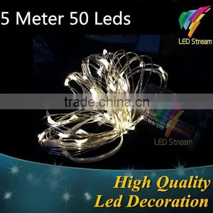 Mini Low Voltage LED Battery Copper Wire Warm White Color Christmas Strings Light thumbnail-1