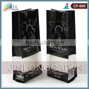 Hot Sale Plastic Coffee Bag, Packaging Bag With Valve thumbnail-1
