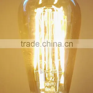 Gold Tinted Led Filament Bulb Long Filament ST64 Quality Choice thumbnail-6