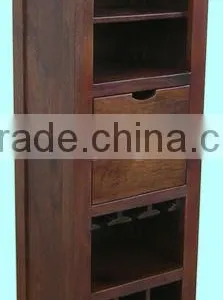 Wooden Wine Cabinet,wine Rack,bar Counter,bar Table Set,bar Cabinet,bar Unit,sheesham Wood Furniture thumbnail-3