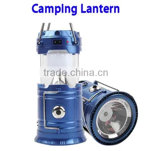2016 Wholesale Portable Outdoor Rechargeable Solar LED Camping Lantern Light Quality Choice thumbnail-1