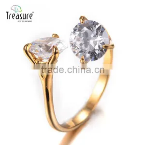 Europe and America Style Rings Jewelry 925 Silver Ring Diamond Ring Latest Design Jewelry thumbnail-1