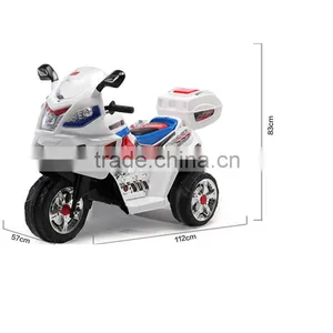 Kids Police Motorcycle Scooter Tricycle Electric Ride On 12V Genuine New thumbnail-6