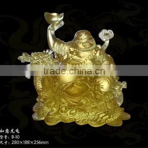 Wholesale Crystal Transparent Larghing Buddha Statues thumbnail-1