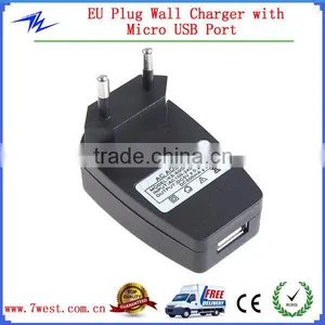 EU Plug USB Travel Charger,Custom USB Wall Charger for Cell Phone for Tablet 5V 1A thumbnail-1