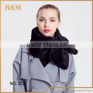 High-end Lady Elastic Fake Fur Scarf thumbnail-1
