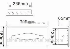 Empolo Wall Recessed Toilet Paper Holder And Toilet Paper Holder, Tissue Paper Holder 6801 thumbnail-2