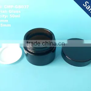 Empty 50g Amber Glass Jar thumbnail-2