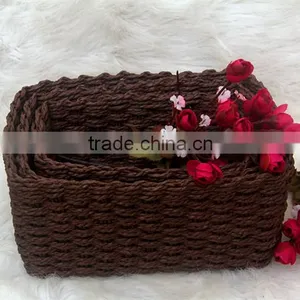 Straw Weaving Laundry Basket New Arrival Set With Lining Storage Basket thumbnail-5