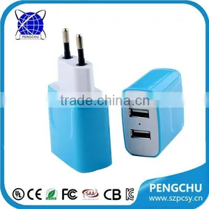 Wholesale Mini Usb Wall Charger 5v 2.4a 2ports for Mobile Phone thumbnail-6