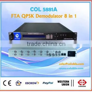 Free to Air Qpsk Demodulator,fta Satellite Receiver to ip Out for Catv/iptv Headend COL5881A thumbnail-1