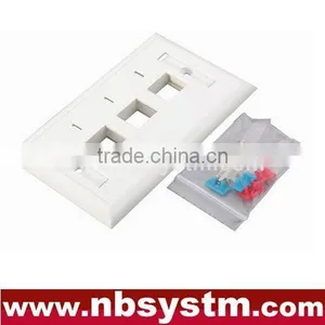 Face Plate 3 Port, Size:70x115mm thumbnail-1