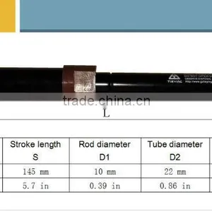 Safety Locking Self Locking Gas Spring YQ10/22-145-475(a-a)120 thumbnail-6
