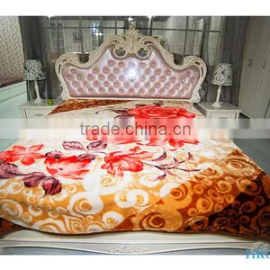 Hot Selling New Design 100 % Polyester Korean Style 2 Ply Mink Blanket thumbnail-3