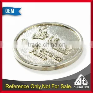 Best Selling Blank Custom Silver Metal Euro Market Embossed Token thumbnail-2
