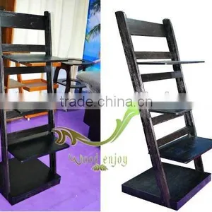 2016 Hot Sales Natural Wood Pattern Black Walnut Wood Shelf/Wood Shelf thumbnail-1