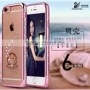 2016 Newest Mobile Phone Cover Case Electroplate Diamond Peacock Image Tpu for IPhone 6 6s 6plus thumbnail-4
