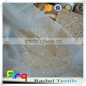 Luxury Curtain Fabric Villa Using Floral Pattern Design Arabic Jacquard Curtain Style thumbnail-2
