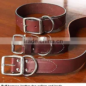 Leathere Dog Collar Plain thumbnail-1