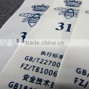 Navy Silk Printing Carelabel For Leather Bags thumbnail-3