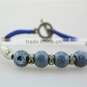 Bead Ceramic Wristband Bracelet , Fish Shape Silver Material Bracelet thumbnail-4