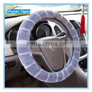 Heated Villus Stripe Steering Wheel Covers thumbnail-1