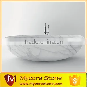 Luxury Bathroom Marble Stone Bathtub for Villa thumbnail-1