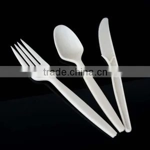Biodegradable Plastic Cutlery/disposable Cutlery/Spoon Fork Knife, Free Samples thumbnail-5