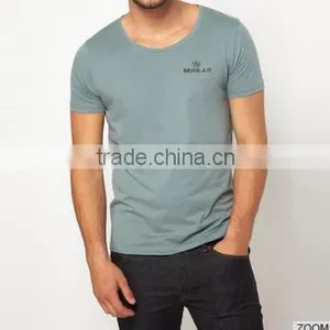 High Quality Scoop Neck T-shirt for Men thumbnail-1