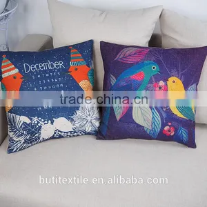 Wholesale Housewares Bird Printed Pillow Cases Cover, Square Pillow Cases 18*18inch thumbnail-1