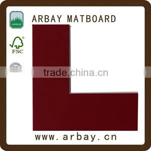 Precut 1.0mm 2.0mm 3.0mm Whitecore Vintage Linen Suede Matboards for Frame thumbnail-3