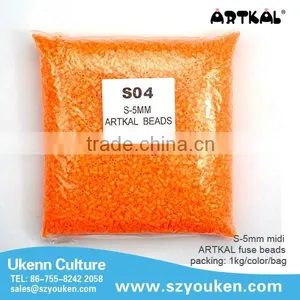 ARTKAL S-5MM Midi Fuse Hama Perler Beads 94 Colors 1kg/bag/colors Wooden Educational Toys thumbnail-4
