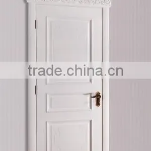 Simple Design Modern White Interior Solid Wooden Door thumbnail-1