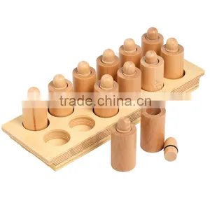 Leader Joy Beech Wood Montessori Material Kids Educational Toys Smelling Cylinders thumbnail-1