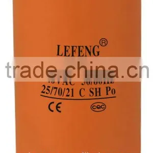 White Plastic Round Case Cbb60 240v Capacitor thumbnail-1