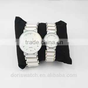 High-tech Stainless Steel And White Ceramic Watch Design Steel Ceramic Watch Couple thumbnail-1