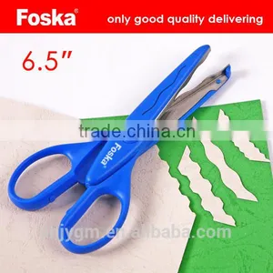 Beautiful Design Different Blade Shape Full Plastic Scissors thumbnail-1